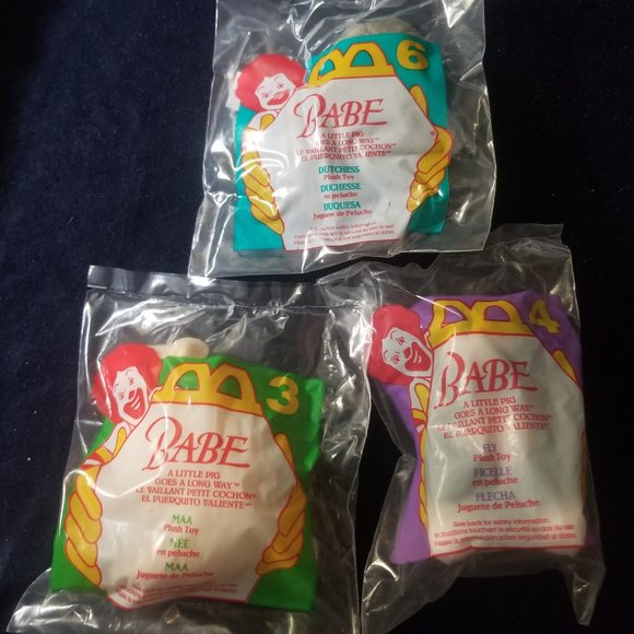McDonald's Other - NIB NWOT 1995 Babe movie McDonalds toys, 3 of 4